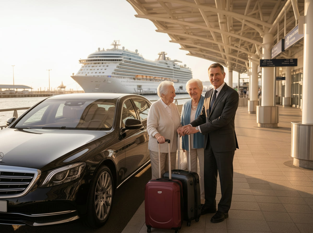 Luggage help & meet-and-greet included